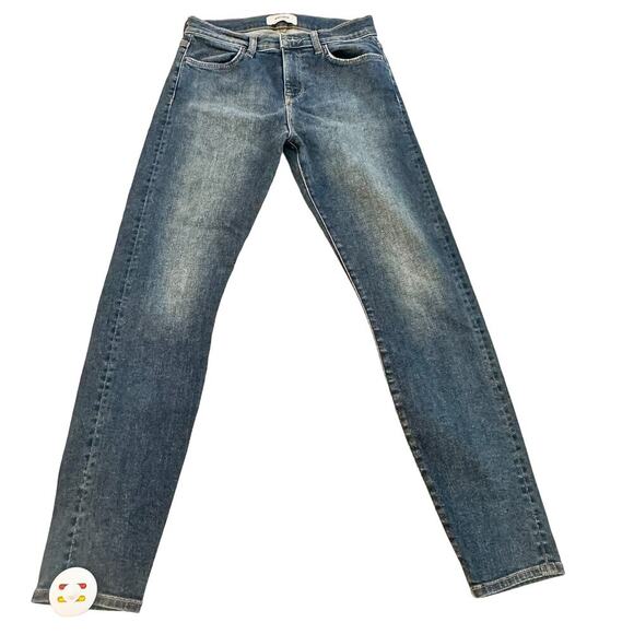 Baldwin Karlie High Rise Cropped Skinny Dark Wash Denim Jeans Size 27 - Picture 2 of 10